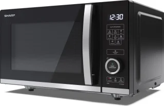 Sharp YC-QS204AE-B Flatbed Magnetron Zwart 20L 800W