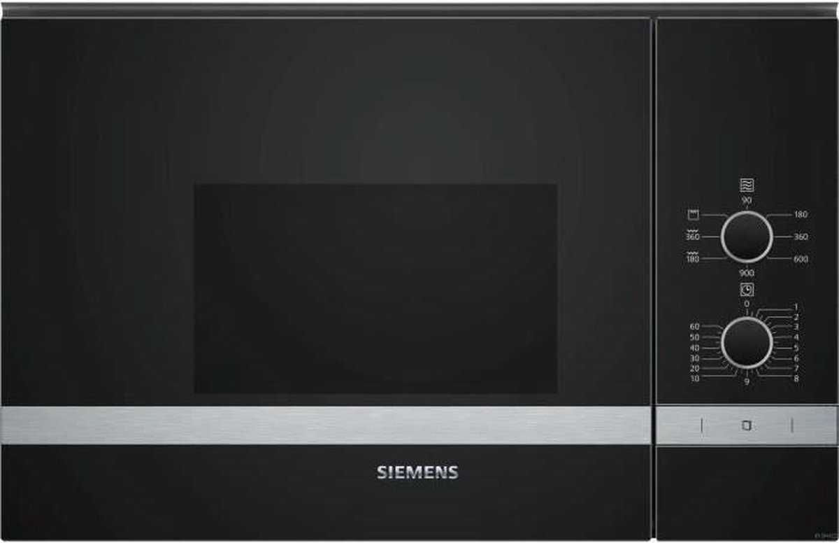 De Siemens BE550LMR0 Inbouwmagnetron 38 cm RVS in één oogopslag