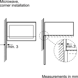Siemens BE550LMR0 Inbouwmagnetron 38 cm RVS