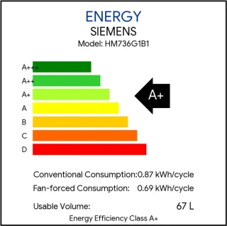 Wat vinden we goed aan de Siemens HM736G1B1-1 inbouwoven zwart
