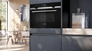 Siemens iQ500 CM585AGS1 Inbouwoven met magnetronfunctie zwart 44L