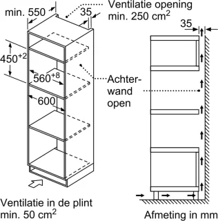 Siemens iQ500 CM585AGS1 Inbouwoven met magnetronfunctie zwart 44L
