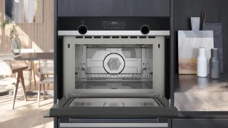Siemens iQ500 CM585AGS1 Inbouwoven met magnetronfunctie zwart 44L