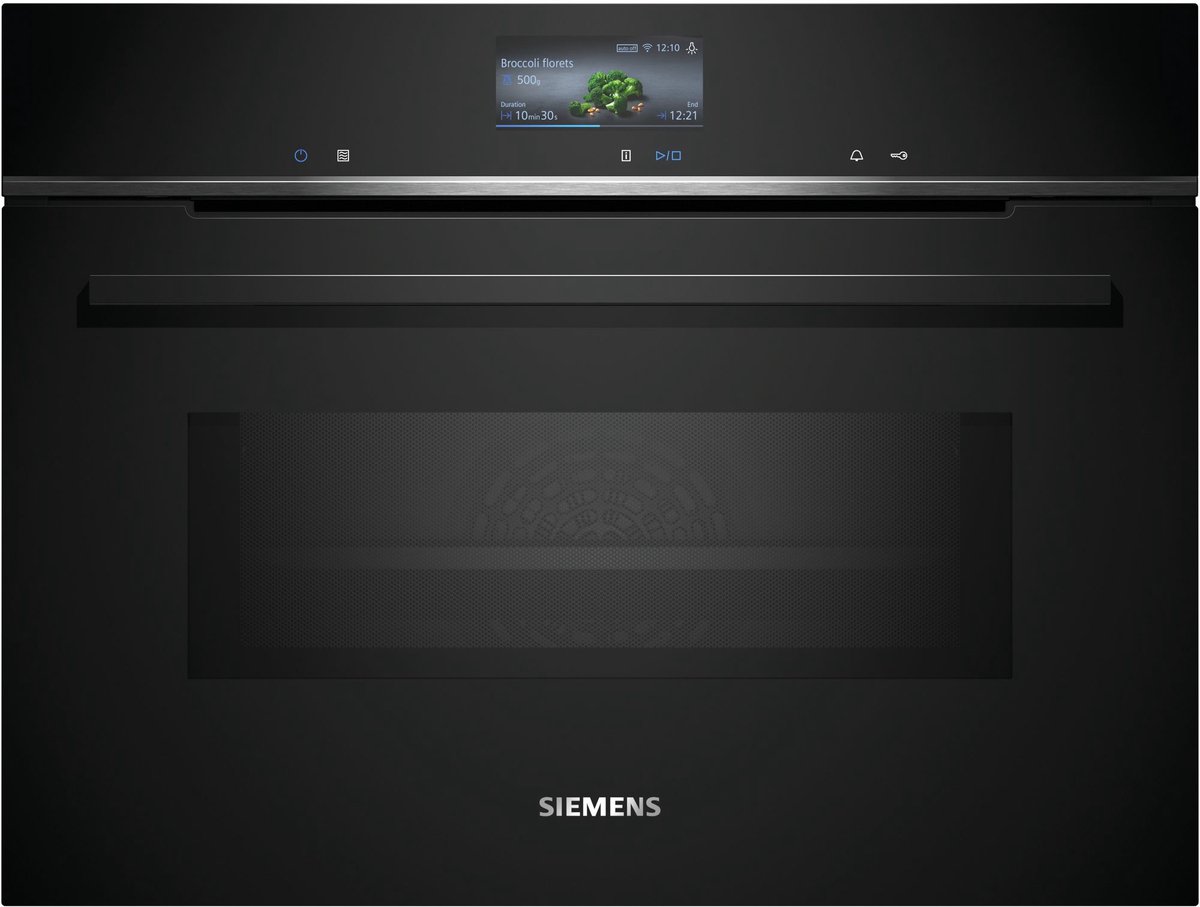De Siemens iQ700 CM736G1B1 Compacte Inbouw bakoven met magnetron in één oogopslag