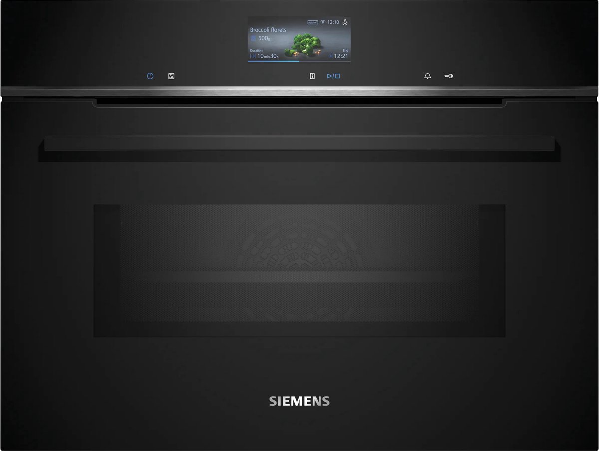 De Siemens iQ700 CM776G1B1 inbouwbakoven met magnetron in één oogopslag