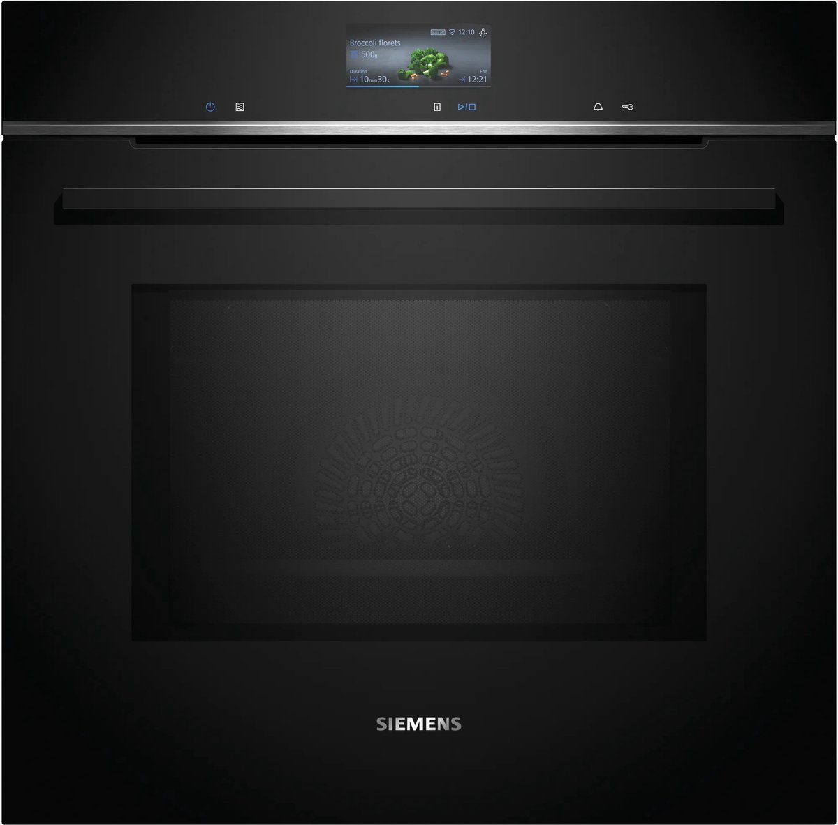 De Siemens iQ700 HM776GKB1 oven zwart 67L in één oogopslag