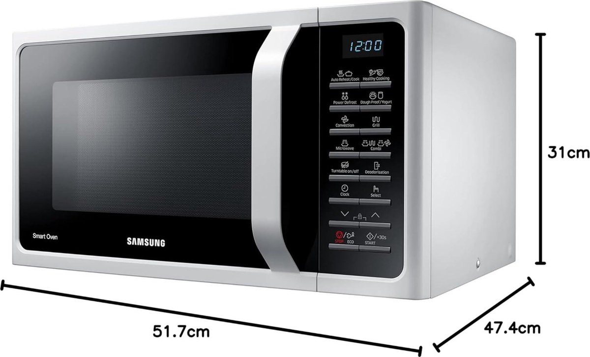 SmartOven MC2BH5015AW combi-magnetron wit 28 l