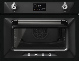 SMEG SO4902M1N Combi-magnetron 45 cm Zwart