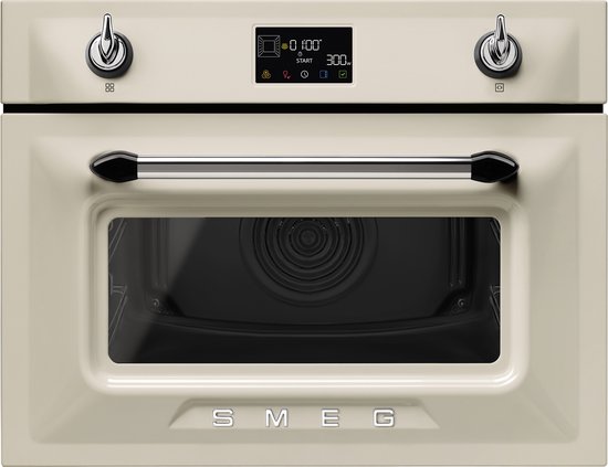 SMEG SO4902M1P — stijlvolle 45 cm combi-oven met magnetronfunctie