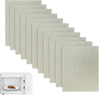 SnelShoppen Mica-platen voor magnetron, 15 × 12 cm, set van 11