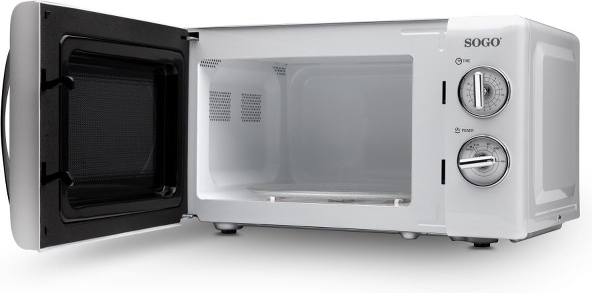 SOGO Retro Magnetron 20L Wit vrijstaand
