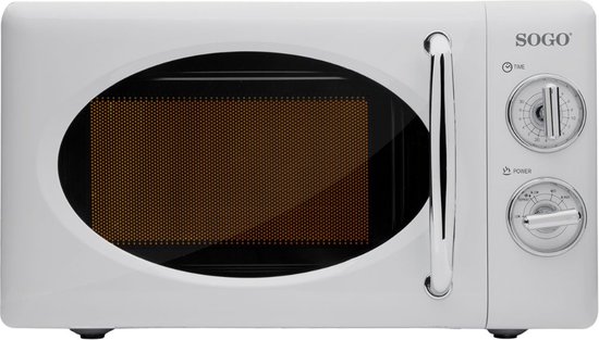 SOGO Retro Magnetron 20L Wit vrijstaand