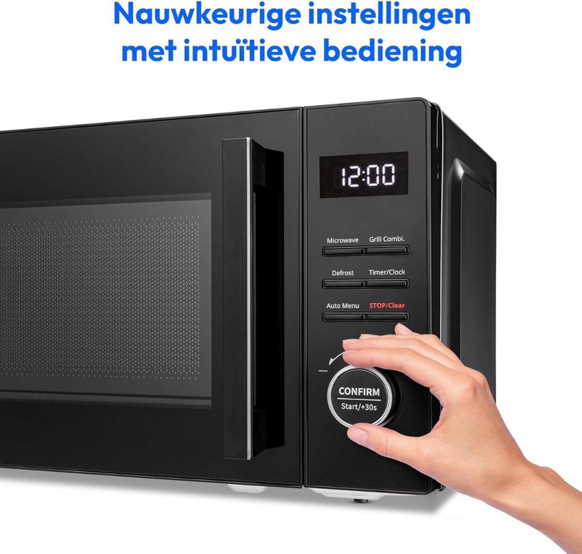 Solene Combi Magnetron RVS Zwart Zilver Vrijstaand
