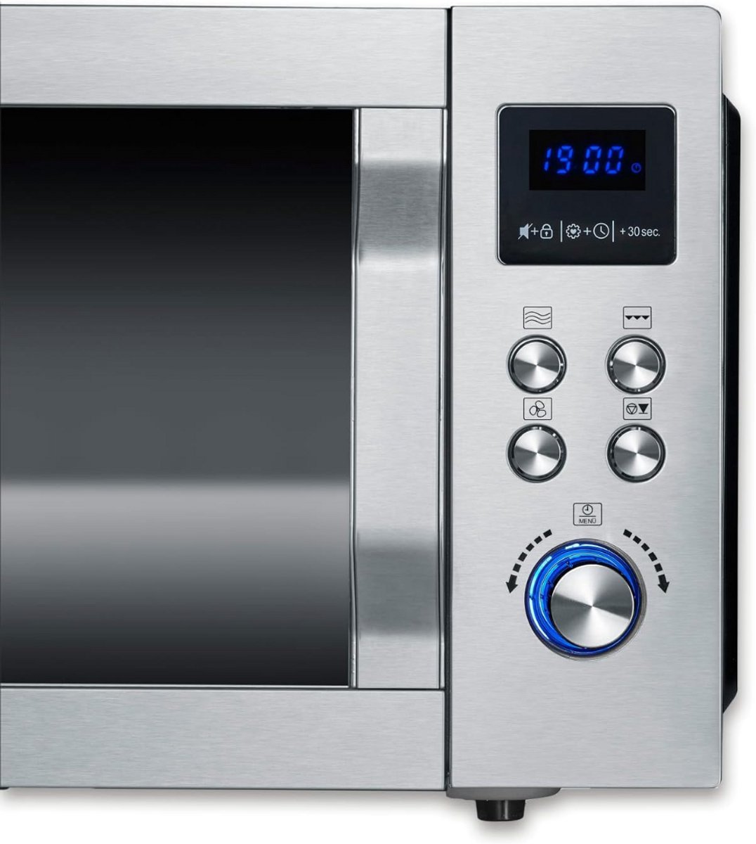 Solene Combi Vrijstaande Magnetron RVS/Zwart