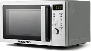 Swiss Pro+ Combi Magnetron Met Grill 20L RVS Zilver