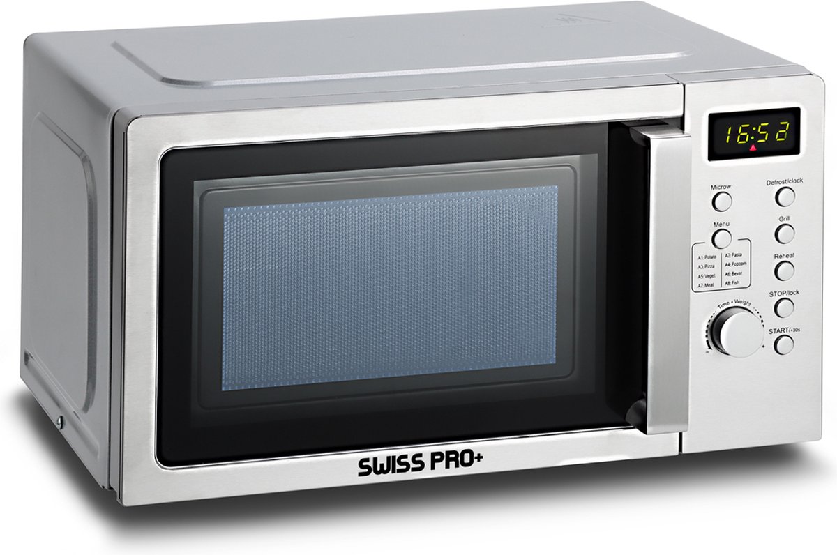 Wat vinden we goed aan de Swiss Pro+ Combi Magnetron Met Grill 20L RVS Zilver