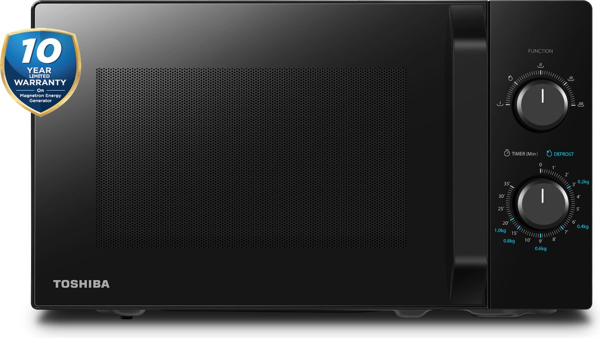 De Toshiba MW2-MM20PF(BK) Solomagnetron 20L Zwart in één oogopslag