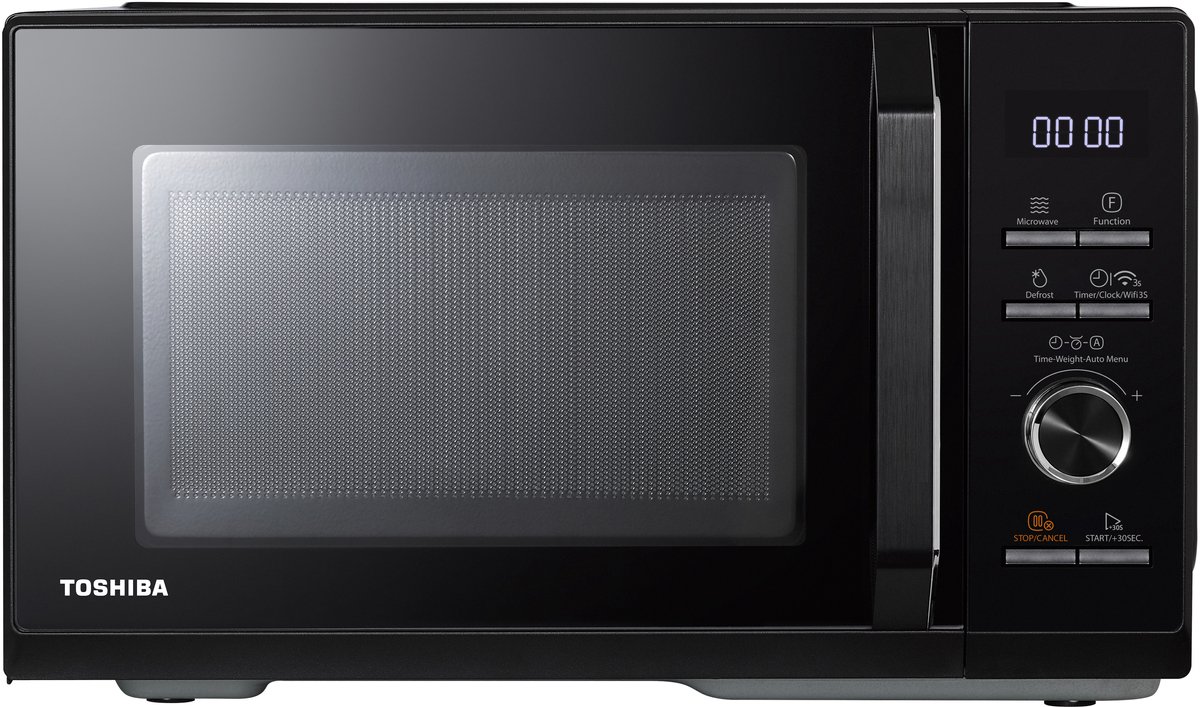 De Toshiba MW3-SAC26SF(BK) Magnetron 26L Vrijstaand in één oogopslag