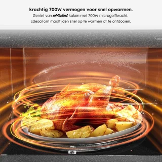 van Saaf Vrijstaande Magnetron 20L Zwart