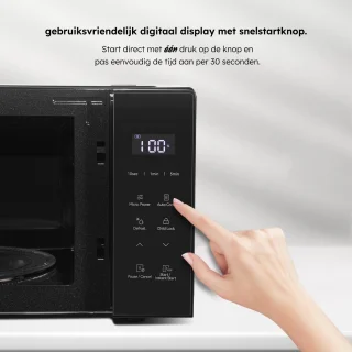van Saaf Vrijstaande Magnetron 20L Zwart