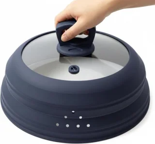 Vouwbare magnetronspetterdeksel met handvat