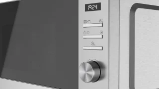 Vrijstaande RVS magnetron 20 L