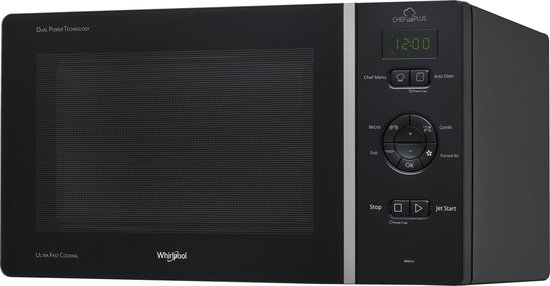 Whirlpool MCP 347 BL vrijstaande magnetron zwart