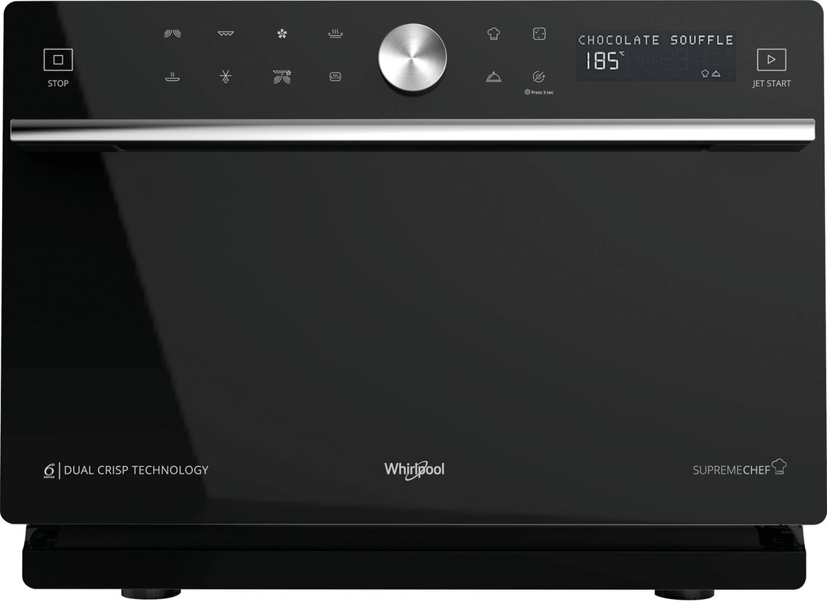 De Whirlpool Supreme Chef MWSC 9133 SB Combimagnetron Zwart in één oogopslag
