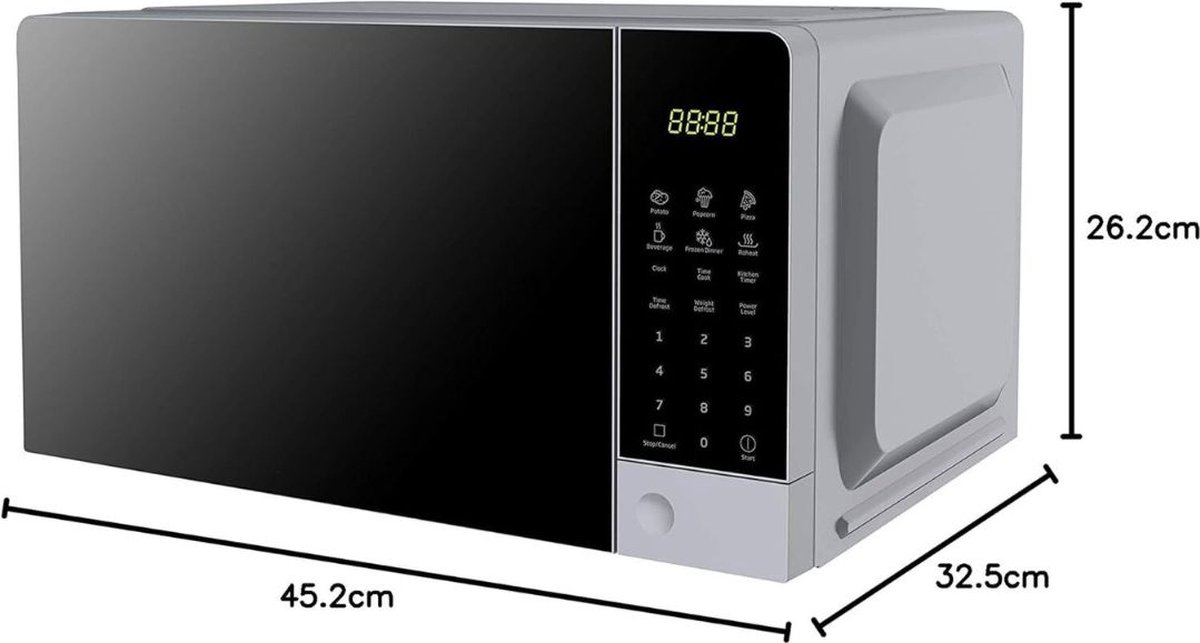 White-label Combi Magnetron Vrijstaand 700W Zwart