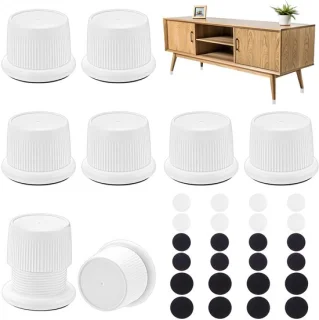 Witte verstelbare magnetronverhogers, 8 stuks