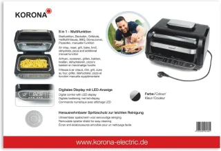 Zwart 6L Heteluchtfriteuse en Oven