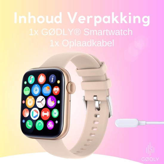 GØDLY® 45 Premium Smartwatch Smartwatch Dames Horloge HD