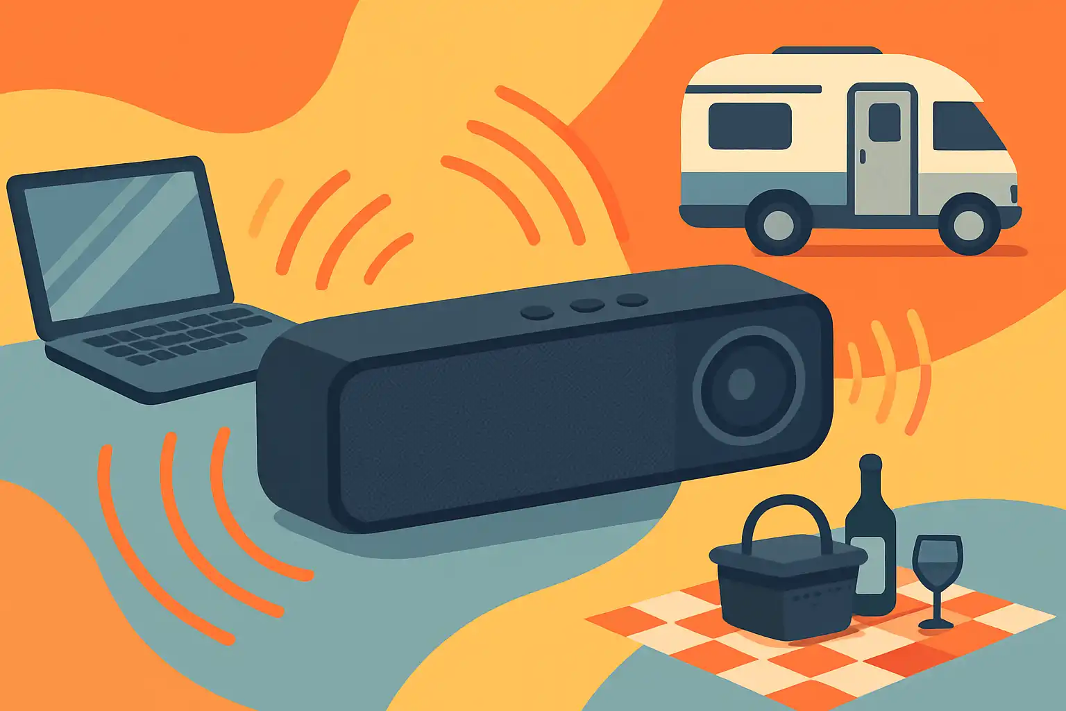 De opmars van draagbare mini-soundbars: groot geluid voor je laptop, camper of picknick
