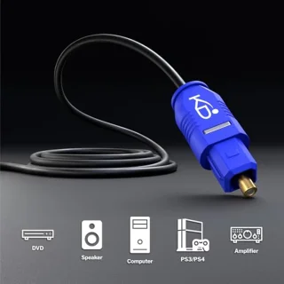 Optische Audio Kabel 15m - TOSLINK Kabel Slim voor Soundbar en Home Theater