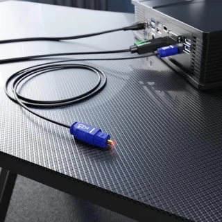 Optische Audio Kabel 15m - TOSLINK Kabel Slim voor Soundbar en Home Theater