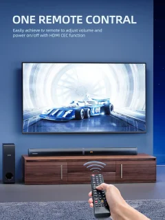 2-in-1 Soundbar 180W met Subwoofer en HDMI ARC - 2.1-kanaals Geluidsysteem voor Thuis