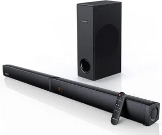 2-in-1 Soundbar 180W met Subwoofer en HDMI ARC - 2.1-kanaals Geluidsysteem voor Thuis