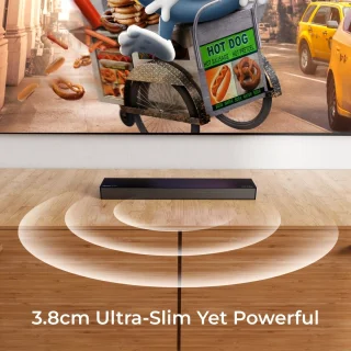 Soundbar – Home Theater Speaker – Multimedia Speaker – Audio Bar – Surround Sound Systeem – Dolby Atmos – Bass Boost – Ultra-Slim Design – HDMI eARC – Zwart