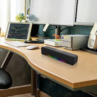 Bluetooth 5.0-luidspreker-Subwoofer-Soundbar-RGB dynamische lichteffecten PC-luidsprekers-professionele dual-mode geluidseffecten-Geschikt voor computers, mobiele telefoons en tv's