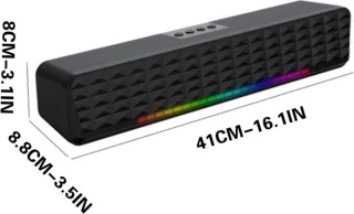 Bluetooth 5.0-luidspreker-Subwoofer-Soundbar-RGB dynamische lichteffecten PC-luidsprekers-professionele dual-mode geluidseffecten-Geschikt voor computers, mobiele telefoons en tv's