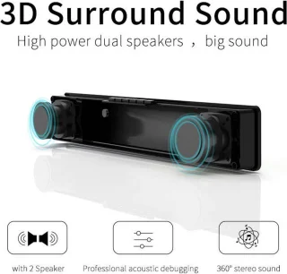 Bluetooth 5.0-luidspreker-Subwoofer-Soundbar-RGB dynamische lichteffecten PC-luidsprekers-professionele dual-mode geluidseffecten-Geschikt voor computers, mobiele telefoons en tv's