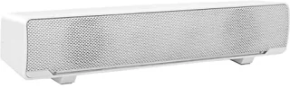Draagbare soundbar, stereo soundbar met USB-kabel muziekspeler, bass surround soundbox met 3,5 mm audiostekker voor pc, mobiele telefoons, desktop, laptop, tv, tablet MP3, MP4 (wit)