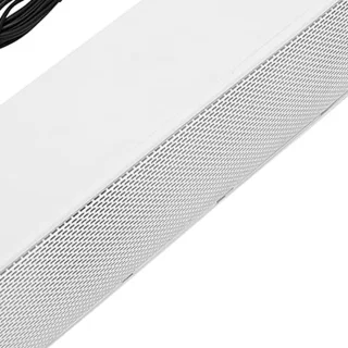 Draagbare soundbar, stereo soundbar met USB-kabel muziekspeler, bass surround soundbox met 3,5 mm audiostekker voor pc, mobiele telefoons, desktop, laptop, tv, tablet MP3, MP4 (wit)