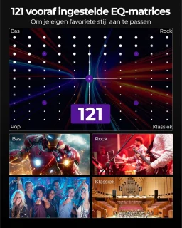 Surround Sound Systeem 5.1 Soundbar voor TV met Subwoofer en Draadloze Surround Speakers