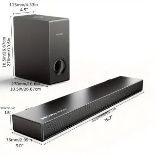 Soundbar – Tv Speaker – Home Cinema Geluid – Audio Bar – Sound Bar 2.1 Kanaals Dolby Atmos – Krachtig 190W Piekvermogen – Ultra-Slank Design