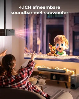 4.1-kanaals soundbar met subwoofer, app-besturing, Bluetooth 5.3 en 3 EQ-modi
