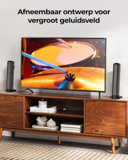 4.1-kanaals soundbar met subwoofer, app-besturing, Bluetooth 5.3 en 3 EQ-modi