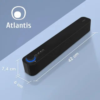 Krachtige Draagbare Soundbar met Bluetooth 5.3 en FM-Radio voor PC, Smartphone en TV