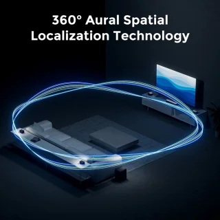 Ultimea Poseidon D80 Boom 7.1 Soundbar + 1 paar * Steady 300 luidsprekerstandaards, Dolby Atmos, 500 W piekvermogen, APP-bediening, 10-bands equalizerinstellingen, 121 vooraf ingestelde EQ-matrices, Bluetooth 5.3