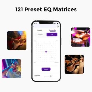 Ultimea Poseidon D80 Boom 7.1 Soundbar + 1 paar * Steady 300 luidsprekerstandaards, Dolby Atmos, 500 W piekvermogen, APP-bediening, 10-bands equalizerinstellingen, 121 vooraf ingestelde EQ-matrices, Bluetooth 5.3
